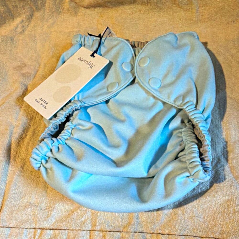Esembly Outer Cloth Diaper Cover Size 2 (18-35 lbs) Light Blue